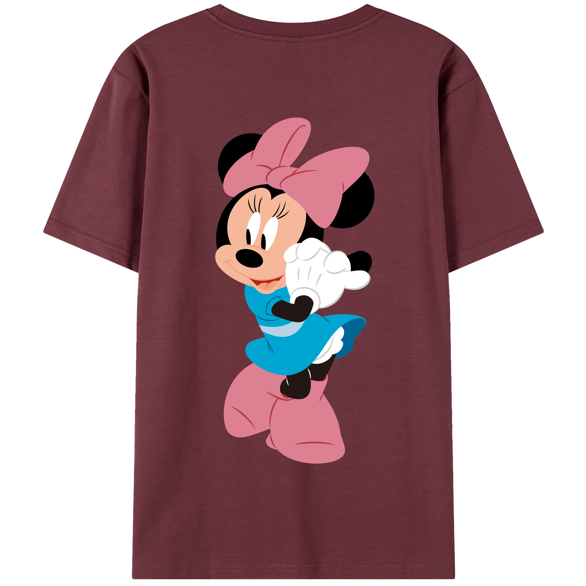 （画像用） ミッキーマウス Mickey Mouse 綿100％半袖Tシャツ（背面プリント）